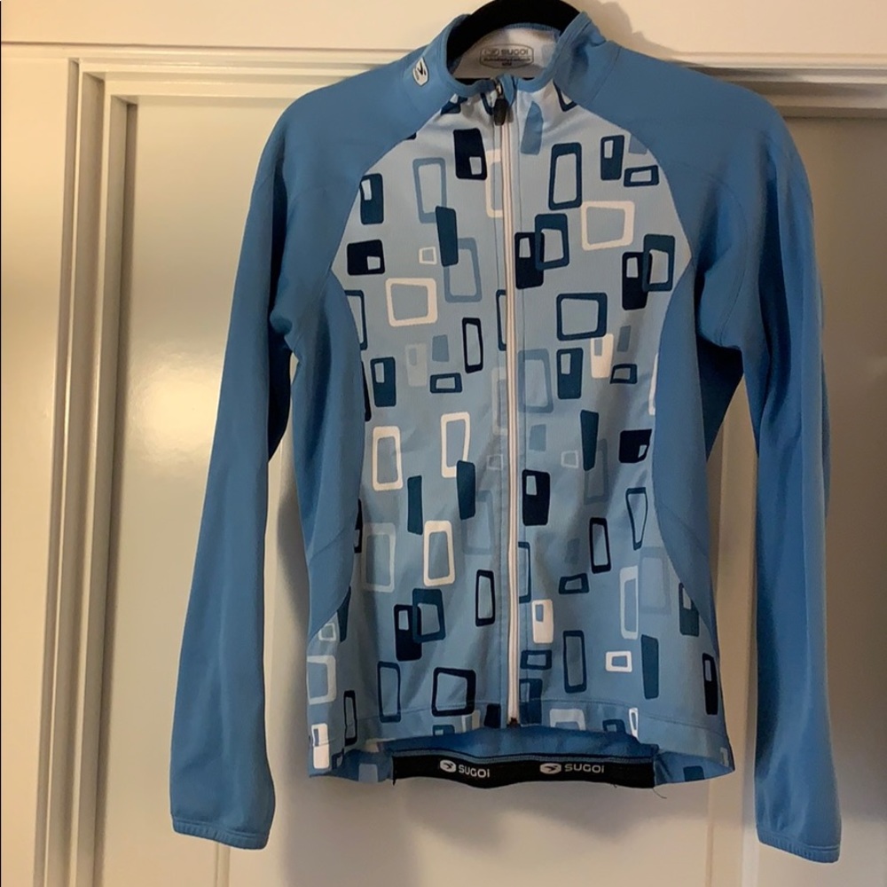 Sugoi full zip colder weather biking jersey